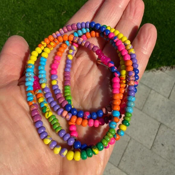 Lynn Rachel Rose Chroma Baby necklace, 30 inches with 14 K gold hardware - Picture 4 of 6